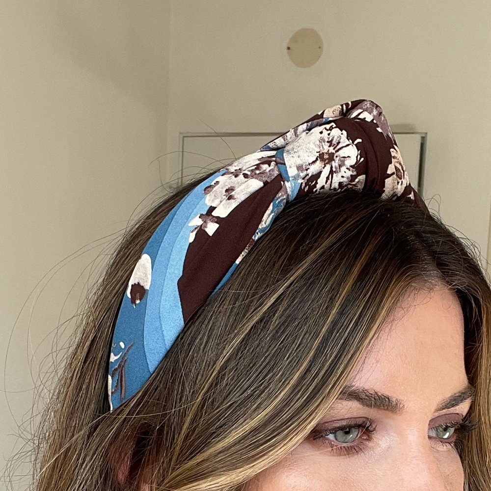 Anthropologie Knotted Floral Headband